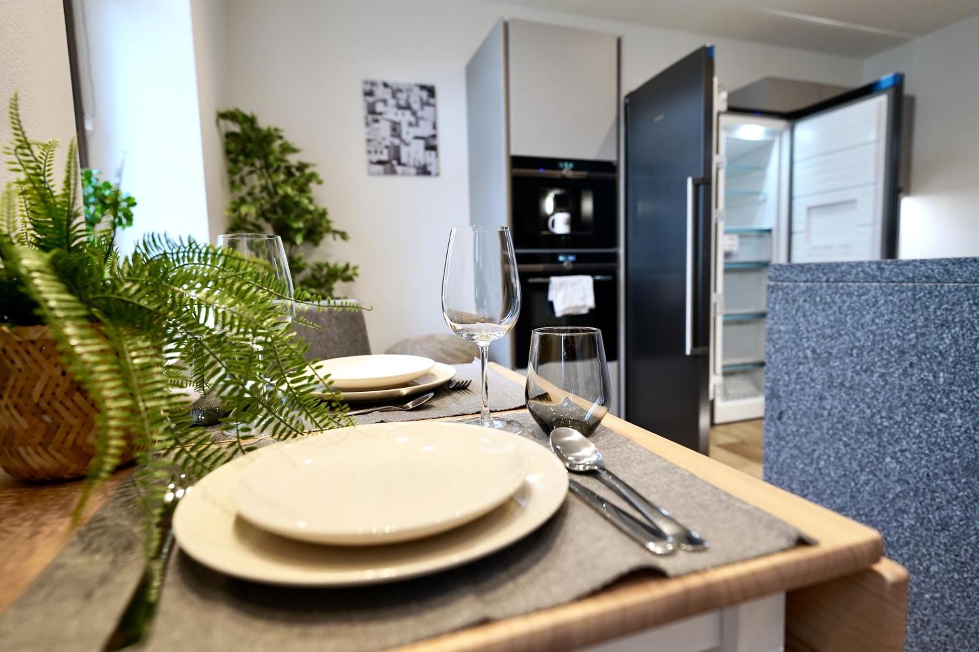 Edler Wohnraum Schlossteich-Suite 3 Sz Mit Zwei Balkonen, Kaffeevollautomat, Kamin, Klima, Lift & Zwei Parkplaetzen Chemnitz Zewnętrze zdjęcie
