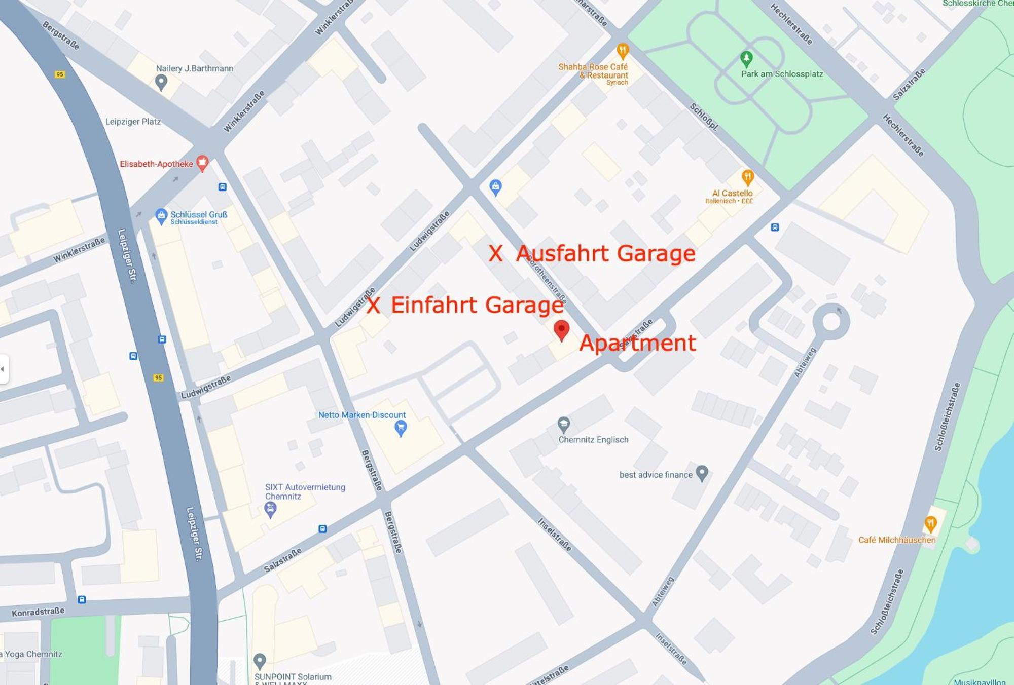 Edler Wohnraum Schlossteich-Suite 3 Sz Mit Zwei Balkonen, Kaffeevollautomat, Kamin, Klima, Lift & Zwei Parkplaetzen Chemnitz Zewnętrze zdjęcie